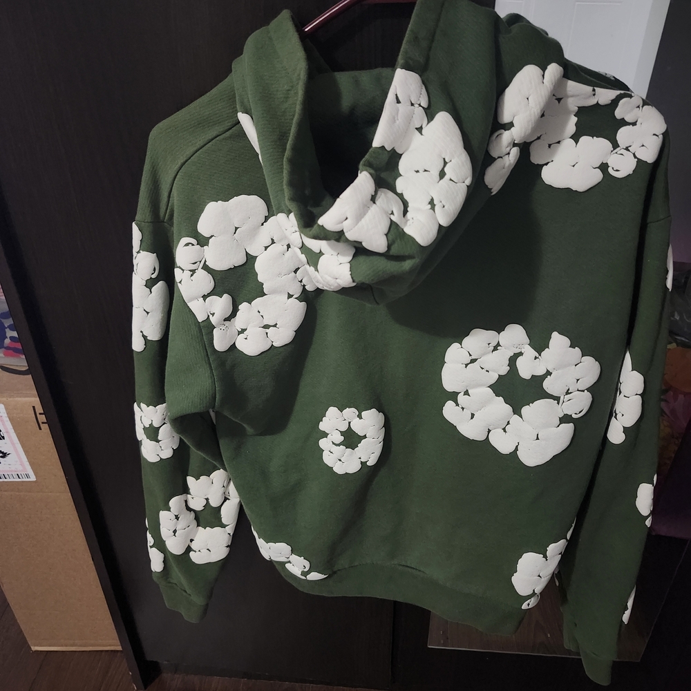 Denim Tears Mens Hoodie Green Size S